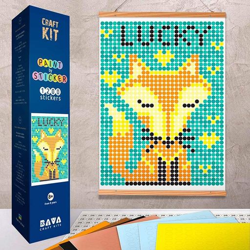 Картина за номерами наклейками Умняшка "Лиска" 33 на 48см 1200 стікерів 1838 (2035020)