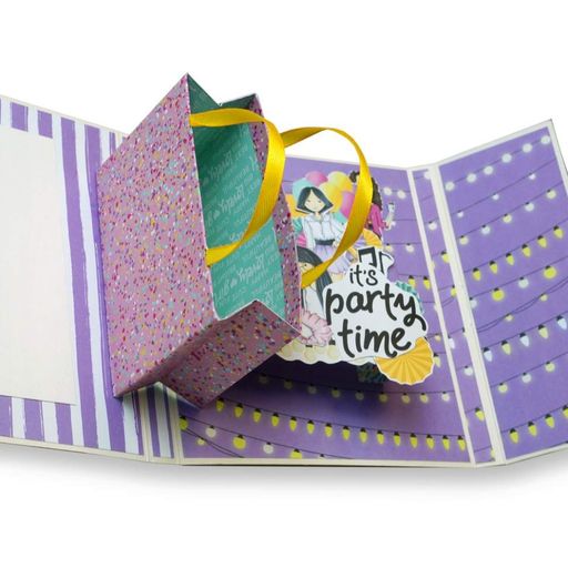 Набор для создания pop-up открытки "Party Girl" FDGCK-052 14 x 16 см (2035161)