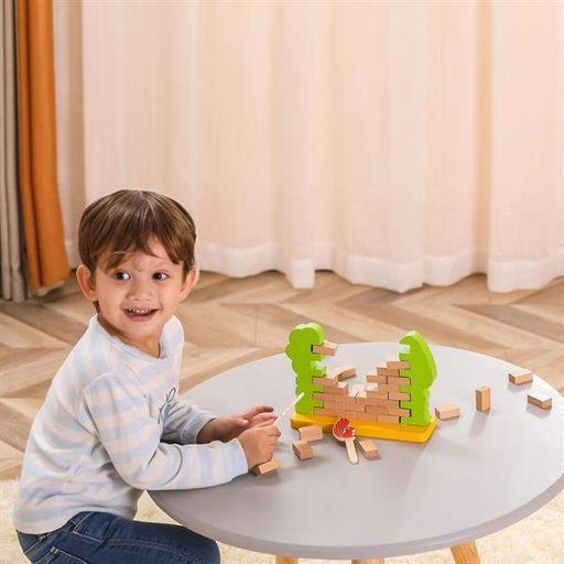 Настільна гра Viga Toys Стіна з цеглинок (44566) (2035455)