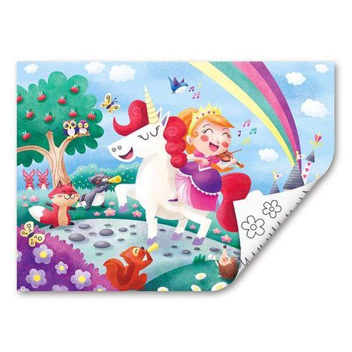 Пазл Hape Єдинороги з розмальовкою (E1642) (2035482)