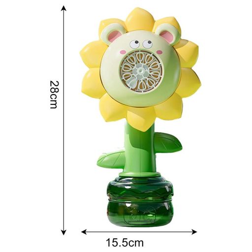 Мильні бульбашки Flower Bubble Machine BJC-5A(Bear-Yellow) зі світлом (2036196)