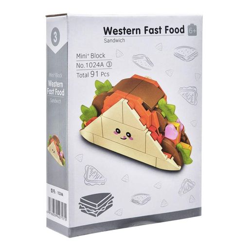 Конструктор детский "Western fast food: Sandwich" 1024A-3 пластик 91 деталь (2036211)