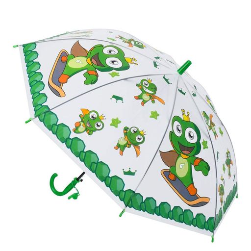 Детский зонтик "Лягушка" MK 5793(Green) длина 655 см трость 60 см диаметр 84 см (2036423)