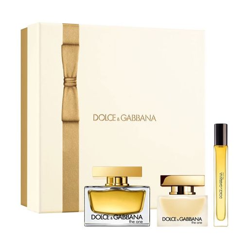 Парфумований набір жіночий Dolce & Gabbana The One (парфумована вода, 75 мл + парфумована вода, 10 мл + міст для волосся, 30 мл)