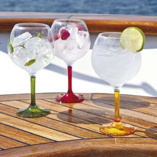 Набор бокалов для вина на ножке с цветным основанием  Marine Business Party 20,5 см. 6 шт. (2036633)