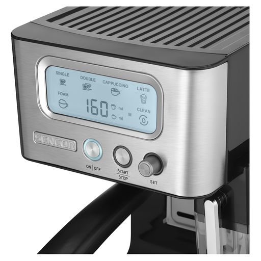 Кофеварка рожковая Sencor черная, 1.4 л (SES4090SS)