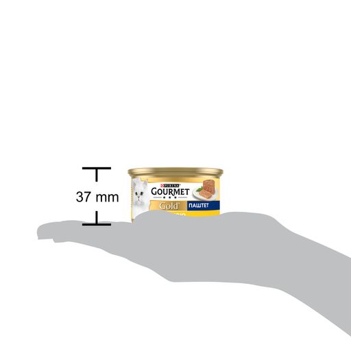 Вологий корм для дорослих кішок Gourmet Gold паштет з куркою, 85 г