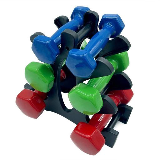 Набір вінілових гантелей на підставці Vinyl Dumbbell Set NE-VIN-12, 2 шт по 0,5 кг, 1 кг, 1,5 кг (2037210)