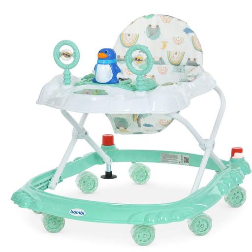 Детские Ходунки M 3168-1(Turquoise) музыкальные и световые эффекты, со стопором (2037232)