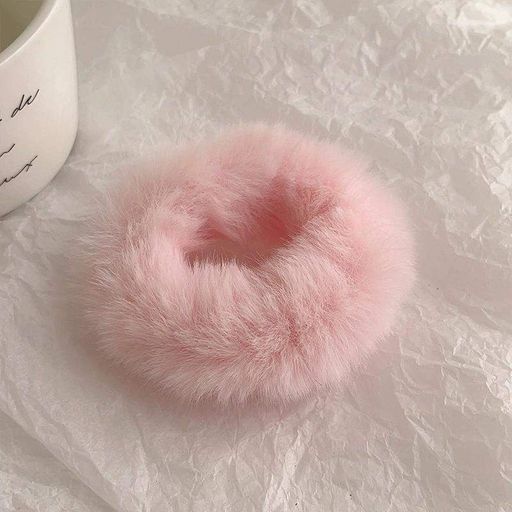 Плюшевая Косметичка ANbeauty Пушистая Pink + Подарок Резинка (AN0103541) (2037603)