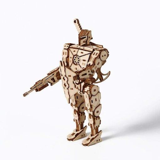 Деревянный конструктор 3D-пазл Робот ROKR Robot CK-807 (210 деталей) (2037745)