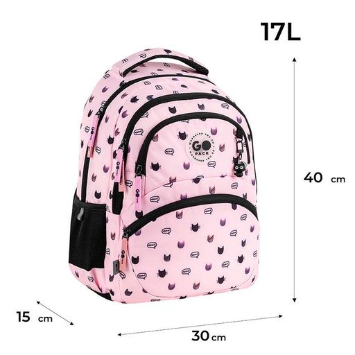 Рюкзак шкільний шкільний GoPack Education Meow Cats спинка 40 см (GO26-175M-1) (2037951)