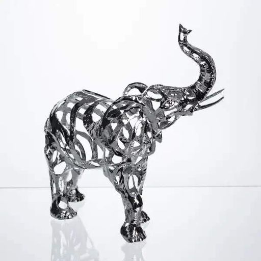 Декоративна фігурка Elephant 25х10х25 см металева HP-7-10 (2038049)