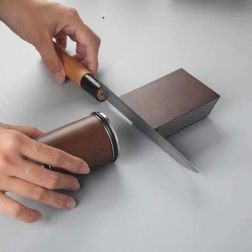 Роликовая точилка для заточки ножей Roller sharpener с 4 стороней магнитной угловой основой + 2 диска черная (2038155)