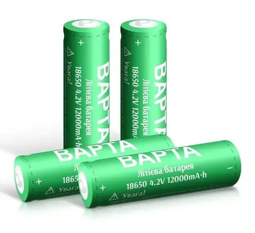 Акумулятор BAPTA BP-1200 18650 Li-Ion 12000 мА·год 4.2В перезарядний для ліхтарів, power bank і портативної техніки (2038444)