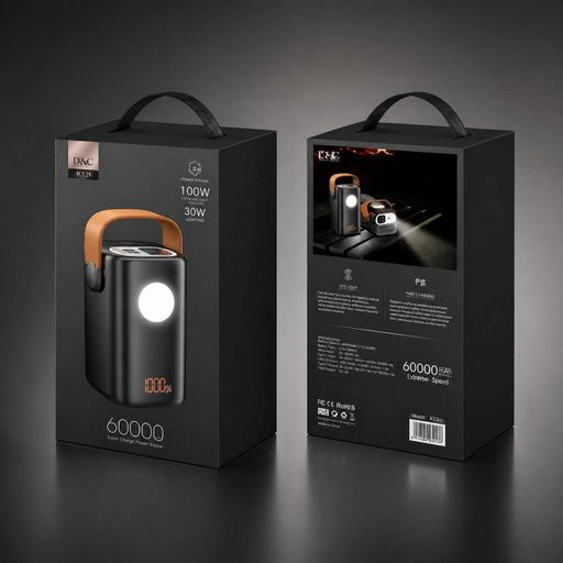 Зовнішній акумулятор Power Bank 60000mAh 100W King Power KPG-60000 швидка зарядка для ноутбуків (2038452)