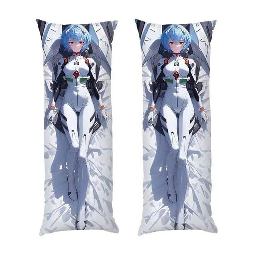 Дакімакура 150 х 50 см Ayanami Rei. Evangelion Аянамі Рей Подушка з наволочкою двостороння (2038802)