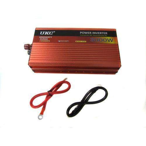 Інвертор авто перетворювач напруги з функцією плавного пуску 12V в 220V AR 3000 Вт UKC (2038992)