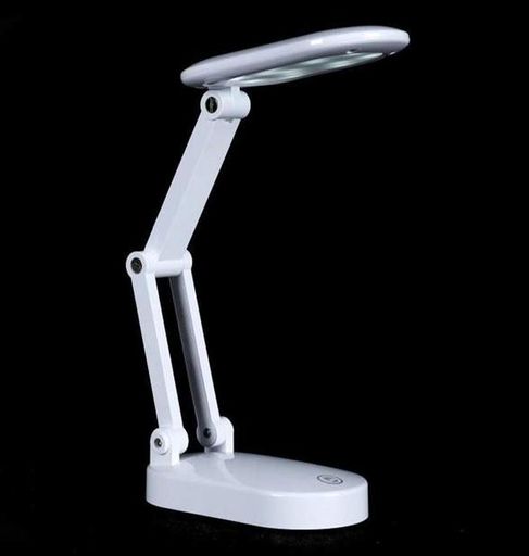 LED Лампа трансформер 30см сенсорная светодиодная 2.5W настольная аккумуляторная (съемный 18650 3000mAh) 4-6 часов свечения 3000-6000K Digad 1914 белый (2039009)