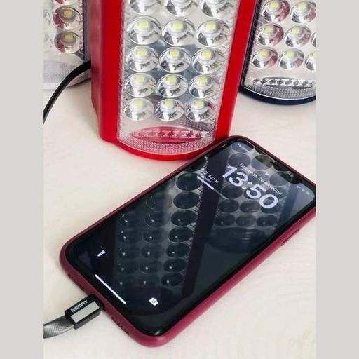 Ліхтар переносний світлодіодний акумуляторний до 80 годин 24 LED лампа Power bank USB зарядка для телефону світильник Almina Dl-2424 (2039011)