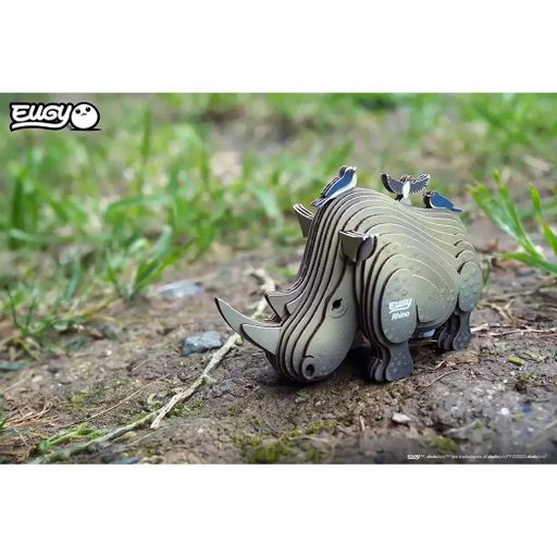 Сборная 3D модель Eugy Зоопарк Носорог (XEG-076) (2039294)