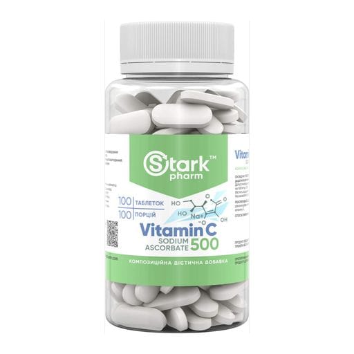Згідно з вашими вимогами, ось SEO-релевантна назва товару:
Stark Pharm Вітамін C Натрію Аскорбат 500 мг 100 табл (595570) (2039394)