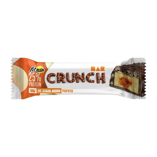 FitWin Crunch Bar 25% Протеїновий батончик 12x50g Папая (692630) (2039405)
