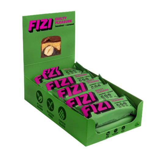 FIZI Шоколадный батончик 10х45 г Фундук-Карамель (692646) (2039449)