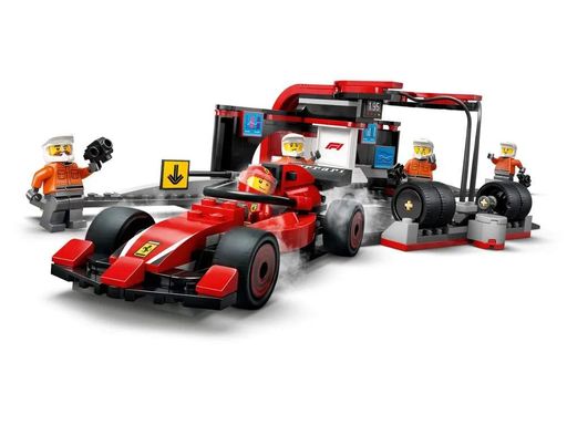 Конструктор LEGO City 6+ різнокольоровий піт-стоп F1 з болідом Ferrari (695186) (2039677)
