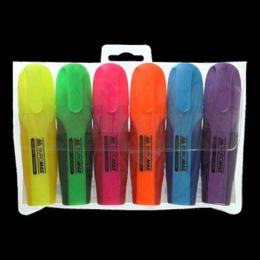 Набор текст-маркеров Buromax Neon 2-4мм 6шт (BM.8904-94) (2039896)