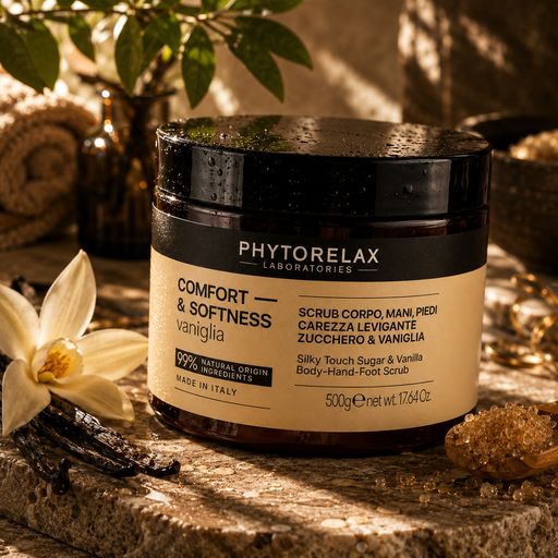 Скраб для тела Phytorelax Laboratories Comfort & Sofness Vanilla Body-Hand-Foot Scrub Ваниль, 500 г