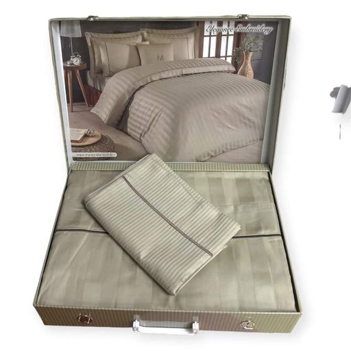 Постільна білизна Elegance Beige Сатин Преміум Maison D'or pbe0051926 (2040402)