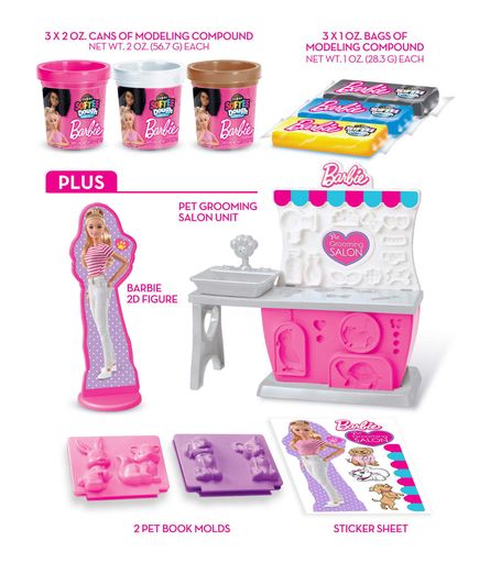 Тісто для ліплення Barbie Зоомагазин з формами, набір 10од Cra-Z-Art det0017610 (2040413)