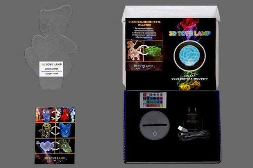 Ночник-светильник 3D "Футбольный мяч" 3DTOYSLAMP 22х17 см osv0001253 (2040494)