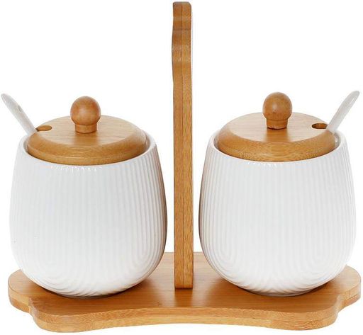 Набор банок с ложками Nouvelle Home Violal 2 банки Bona 20х9х17 см kuh0008066 (2040596)
