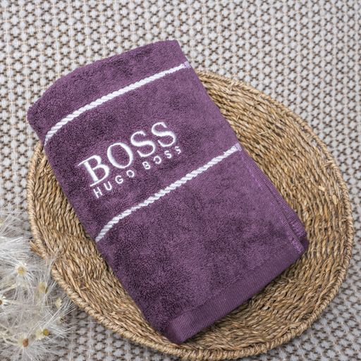 Полотенца банные BOSS 140*70 см Темно-бордовый 89044 (2041082)
