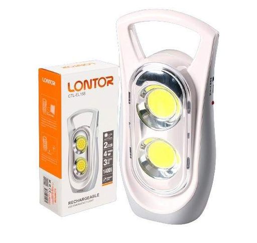 Кемпінгова лампа з акумулятором і USB зарядкою Lontor CTL-EL158 (2041827)