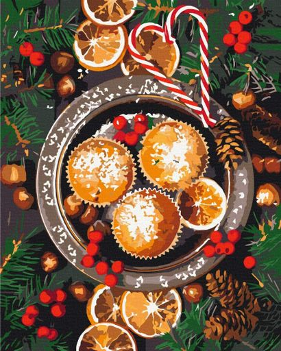 Картина по номерам Рождественские вкусности Brushme 40x50 см tvo0007612 (2042056)