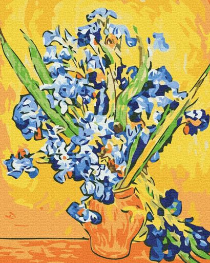Картина по номерам Ирисы в вазе. Винсент Ван Гог Brushme 40x50 см tvo0007657 (2042115)