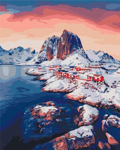 Картина за номерами "Світанок на Лофотенських островах" Brushme 40x50 см tvo0007707 (2042208)