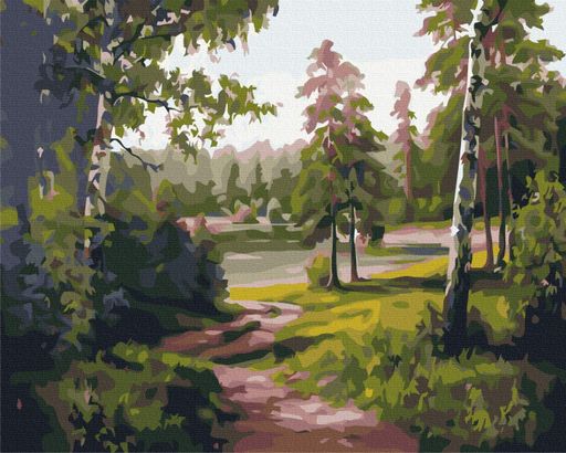 Картина за номерами "Березова долина" Brushme 40x50 см tvo0007712 (2042226)