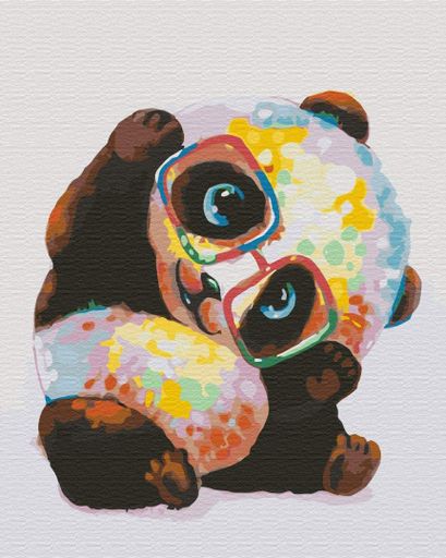 Картина за номерами "Райдужна панда" Brushme 40x50 см tvo0008049 (2042389)