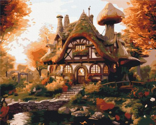 Картина по номерам Осенний домик Brushme 40x50 см tvo0008086 (2042408)