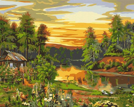 Картина по номерам Атмосферное восход солнца Brushme 40x50 см tvo0008087 (2042409)