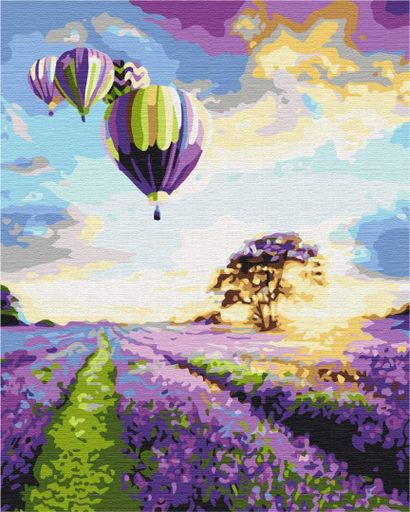 Картина за номерами "Політ над лавандовим полем" Brushme 40x50 см tvo0008159 (2042437)