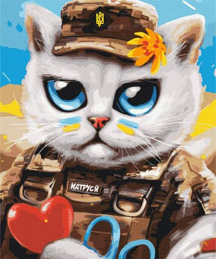Картина за номерами "Котик лікар © Маріанна Пащук" Brushme 50х60 см tvo0008727 (2042843)