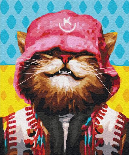 Картина за номерами "Котик Kalush © Маріанна Пащук" Brushme 50х60 см tvo0008693 (2042904)