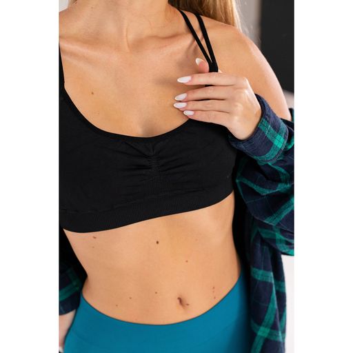 Безшовный спортивный топ женский Flexit Flex Top Active с перекрещивающимися бретелями