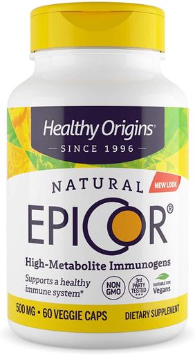 Эпикор, EpiCor, 500 мг, 60 капсул Healthy Origins vit0001612 (2043548)