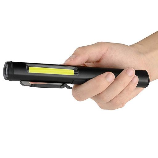 Фонарик светодиодный алюминиевый (COB+LED) с УФ, лазером и магнитом Pen Light PROTESTER hoz0014485 (2043670)
